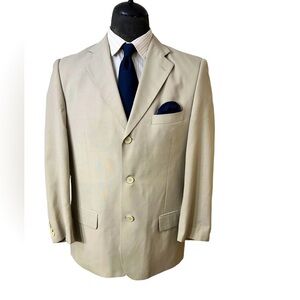 FABRINI / MILAN NEW YORK MENS 100% WOOL BLAZER SIZE 44R. THREE BOTTON CL…